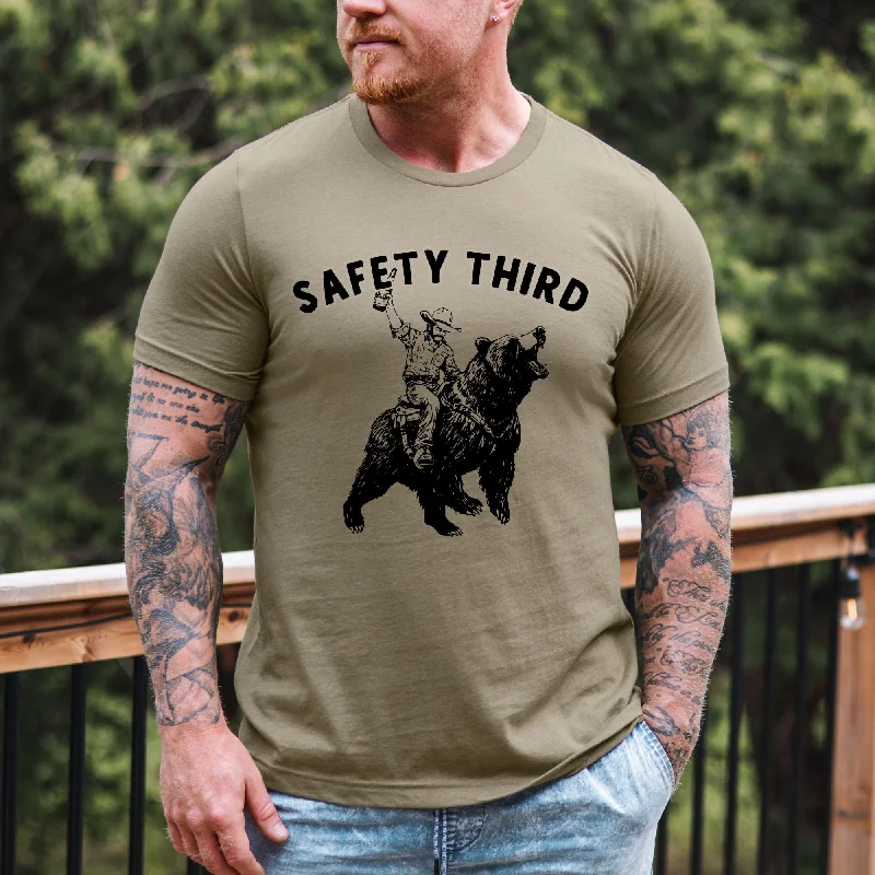 Hilarious Safety Third Bear Shirt TShirt *UNISEX FIT*