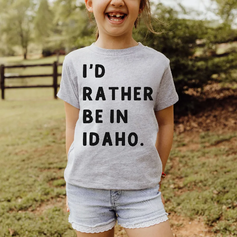 I'd Rather Be In Idaho Shirt Youth T-Shirt