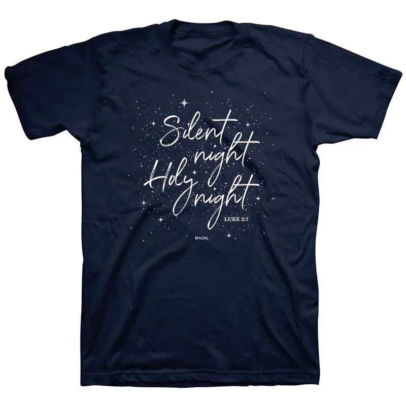 Kerusso Christmas Silent Night Holy Night T-Shirt