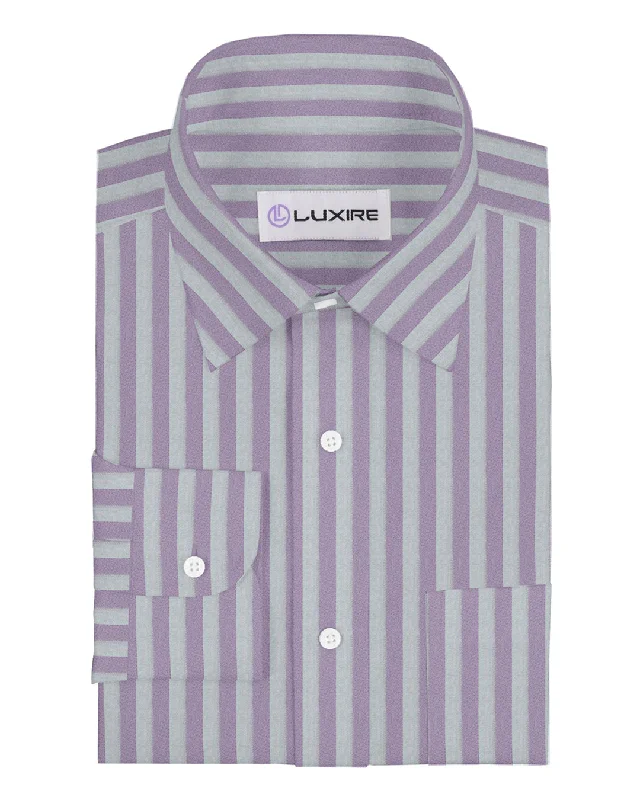 Linen: Pink Bengal Stripes On White