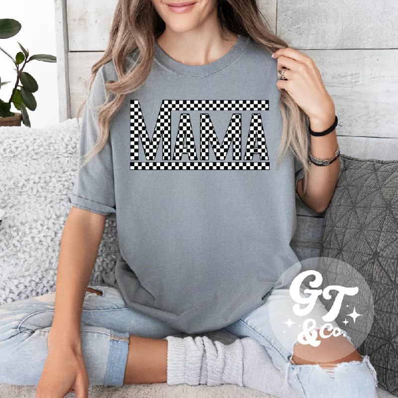 Mama Checkered Tee