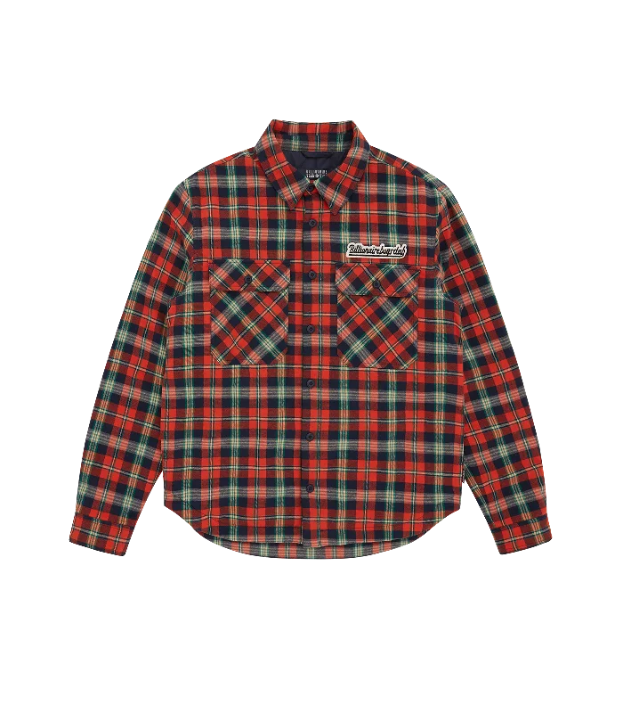 PADDED CHECK OVERSHIRT - RED CHECK