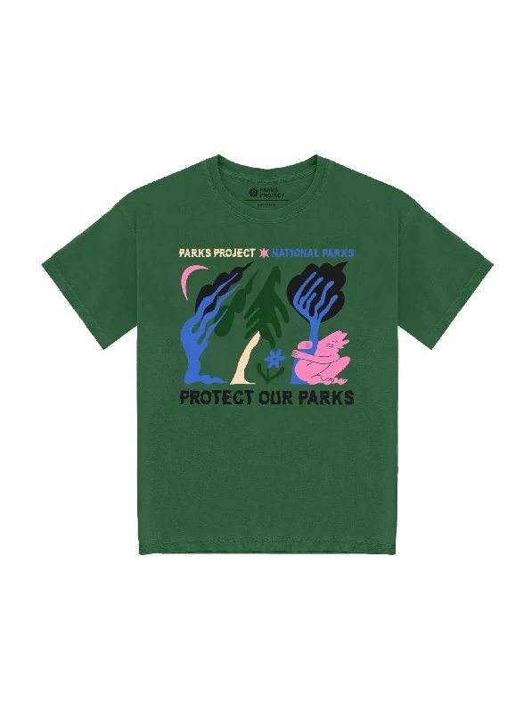 Protect Our Parks Tree Hugger Tee - Green