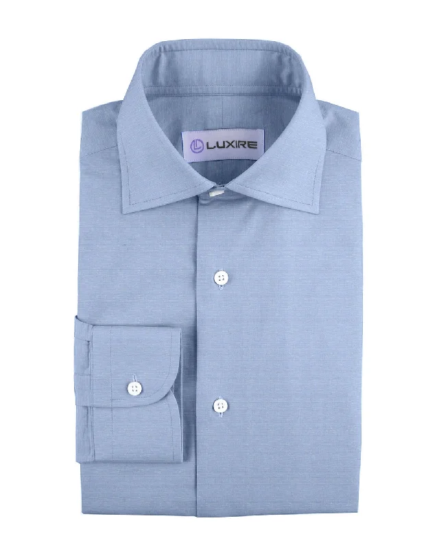 Carlo Riva: Linen-Cotton: Sky Blue Slub Chambray