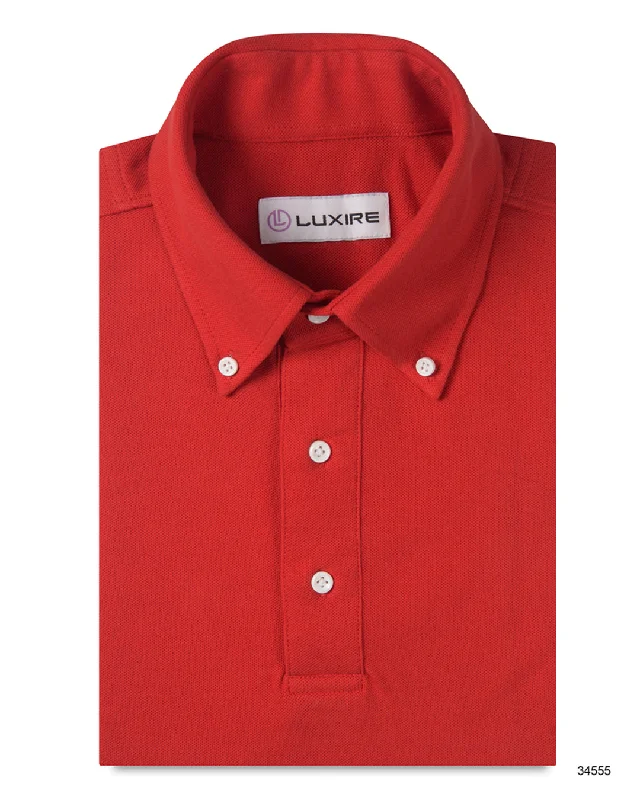 Crimson Coloured Polo T-shirt