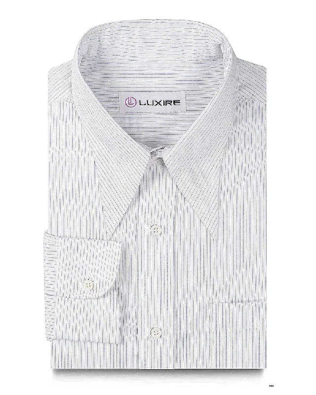 Brembana White Chalk stripes Shirt