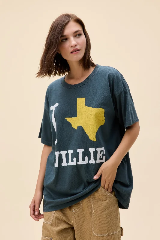 Willie Nelson I Heart Willie Merch Tee