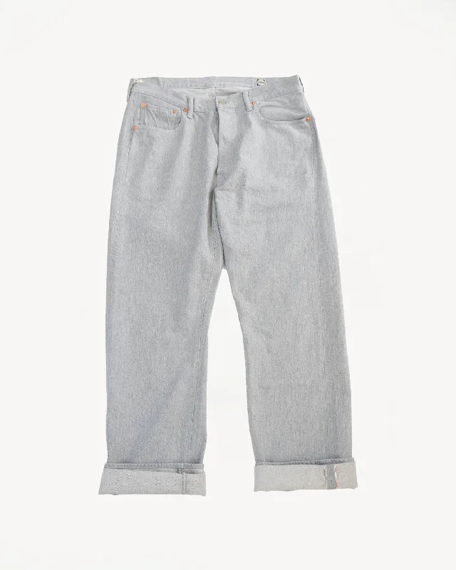 1102G - 12oz Sweat Denim Selvedge Pants - Gray