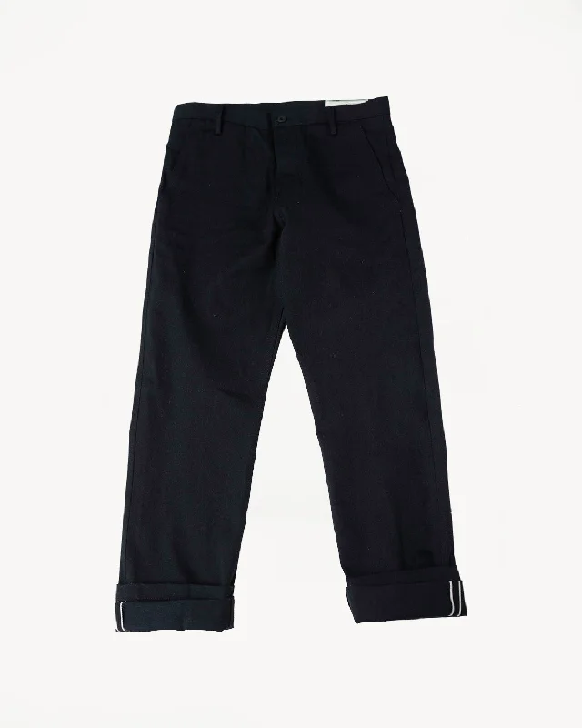 11oz Selvedge Officer Trouser High - Stealth