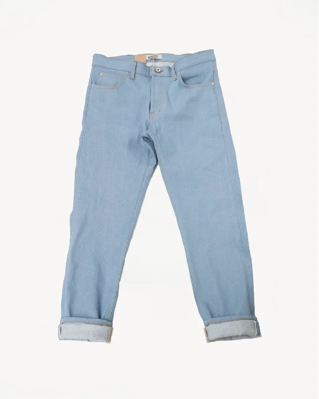 13.75oz - Sky Blue Edition Left Hand Twill Selvedge - Super Guy