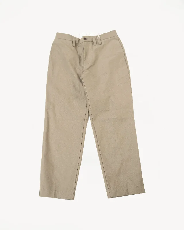 Back Nep Trousers - 38 Sepia