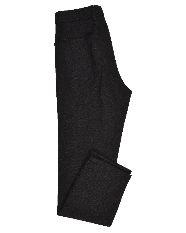 Jet Black Soft Twill Jeans