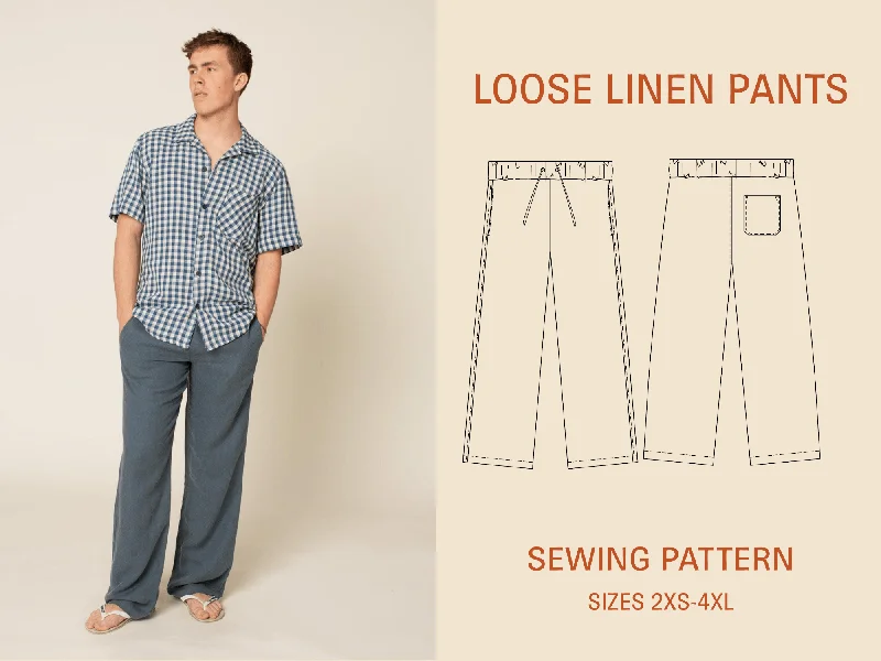 Loose Linen Pants Sewing pattern