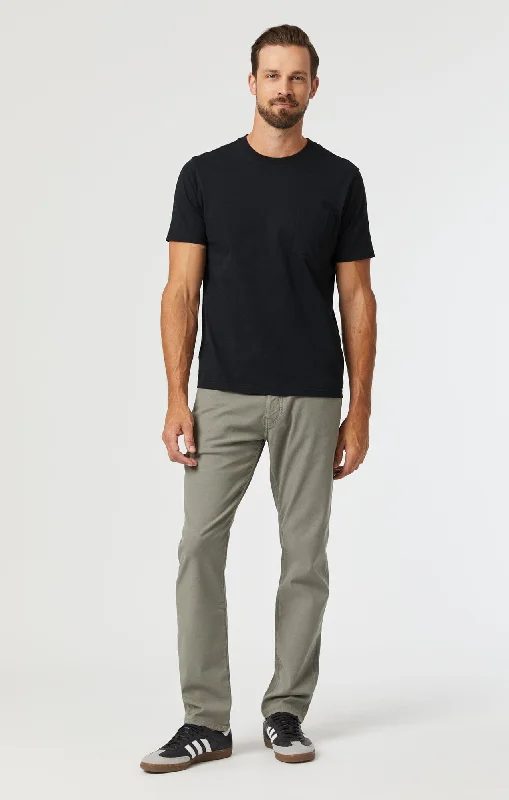 MARCUS SLIM STRAIGHT LEG IN PEWTER LUXE TWILL