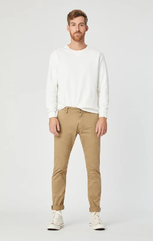 JOHNNY BRITISH KHAKI TWILL PANTS