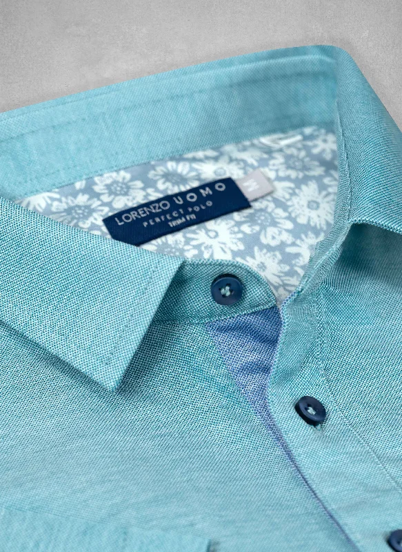 The Perfect Polo Shirt in Sea-foam