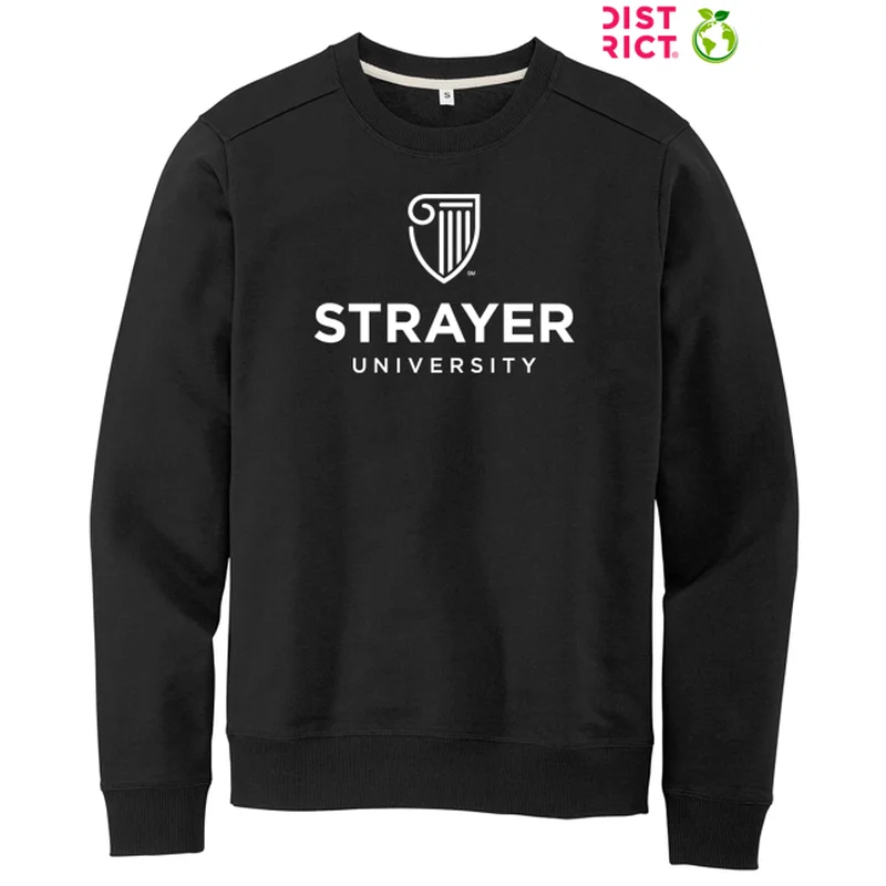 NEW STRAYER District® Re-Fleece™ Crew - Black