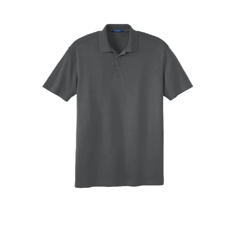 #Port Authority Silk Touch Interlock Performance Polo