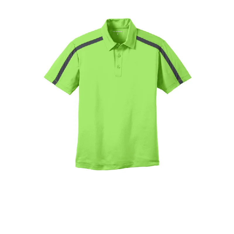 Port Authority Silk Touch Performance Colorblock Stripe Polo