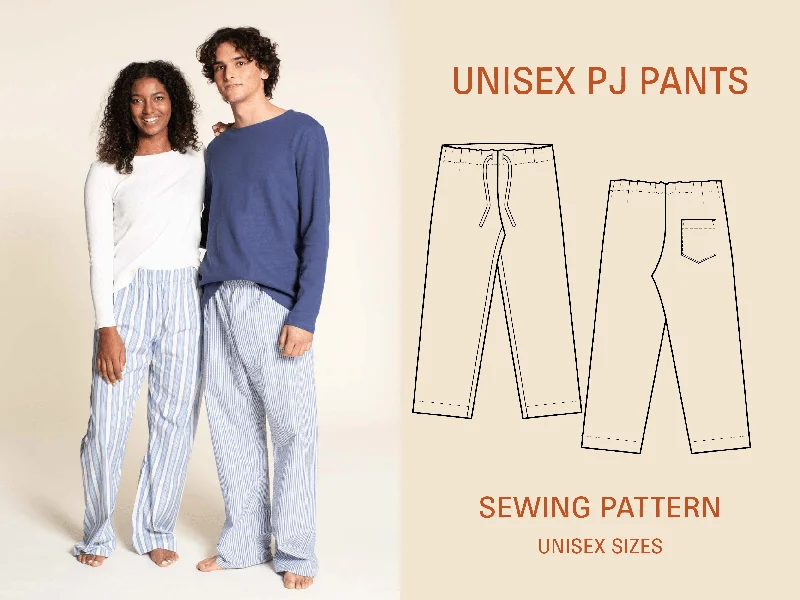 Pajama Pants sewing pattern- Unisex