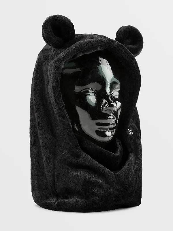 Kids Snow Creature Hood - Black